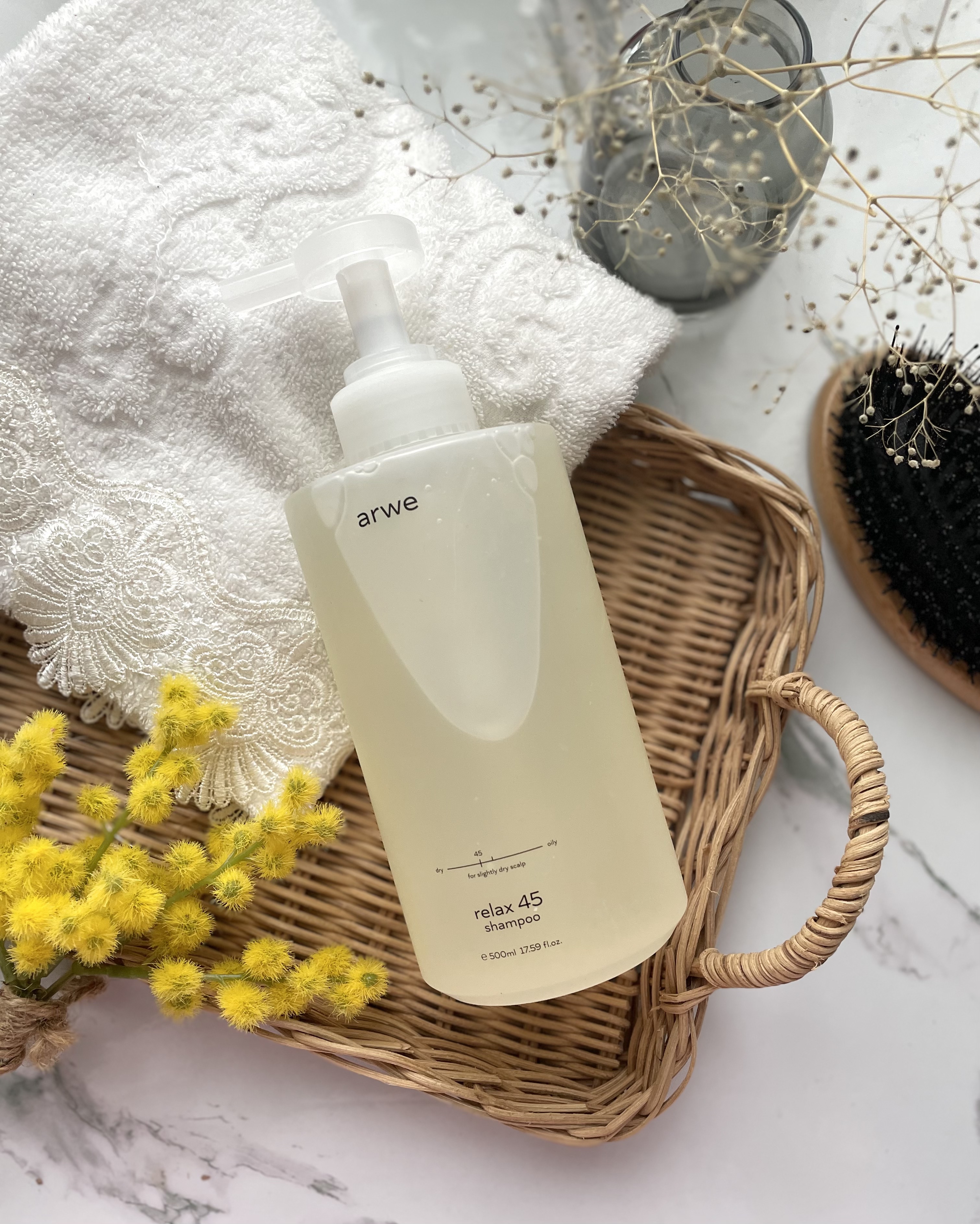 arwe リラックス45シャンプーのクチコミ「韓国のプレミアム美容室で使用されているヘア&ボディケアブランド「アルベ」
最近韓国で最も人気の.....」（3枚目）