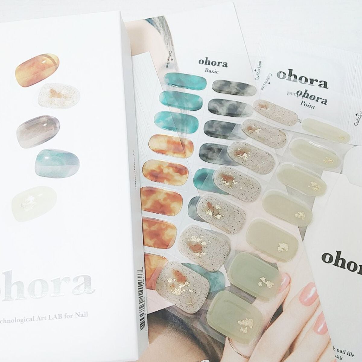 セミキュアジェルネイル(ハンド)/ohora/ネイルシールを使ったクチコミ(3枚目)