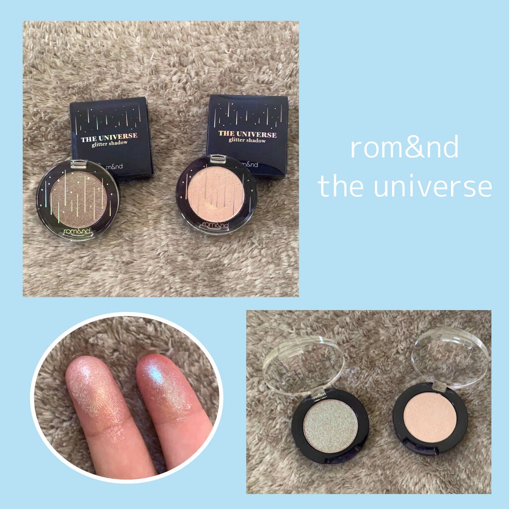 グリッター シャドウ カラー/rom&nd/グリッターを使ったクチコミ(1枚目)