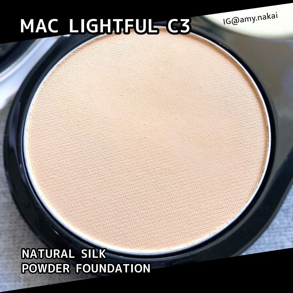 ライトフル C３ ナチュラル シルク パウダーファンデーション/M・A・C/パウダーファンデーションを使ったクチコミ（3枚目）