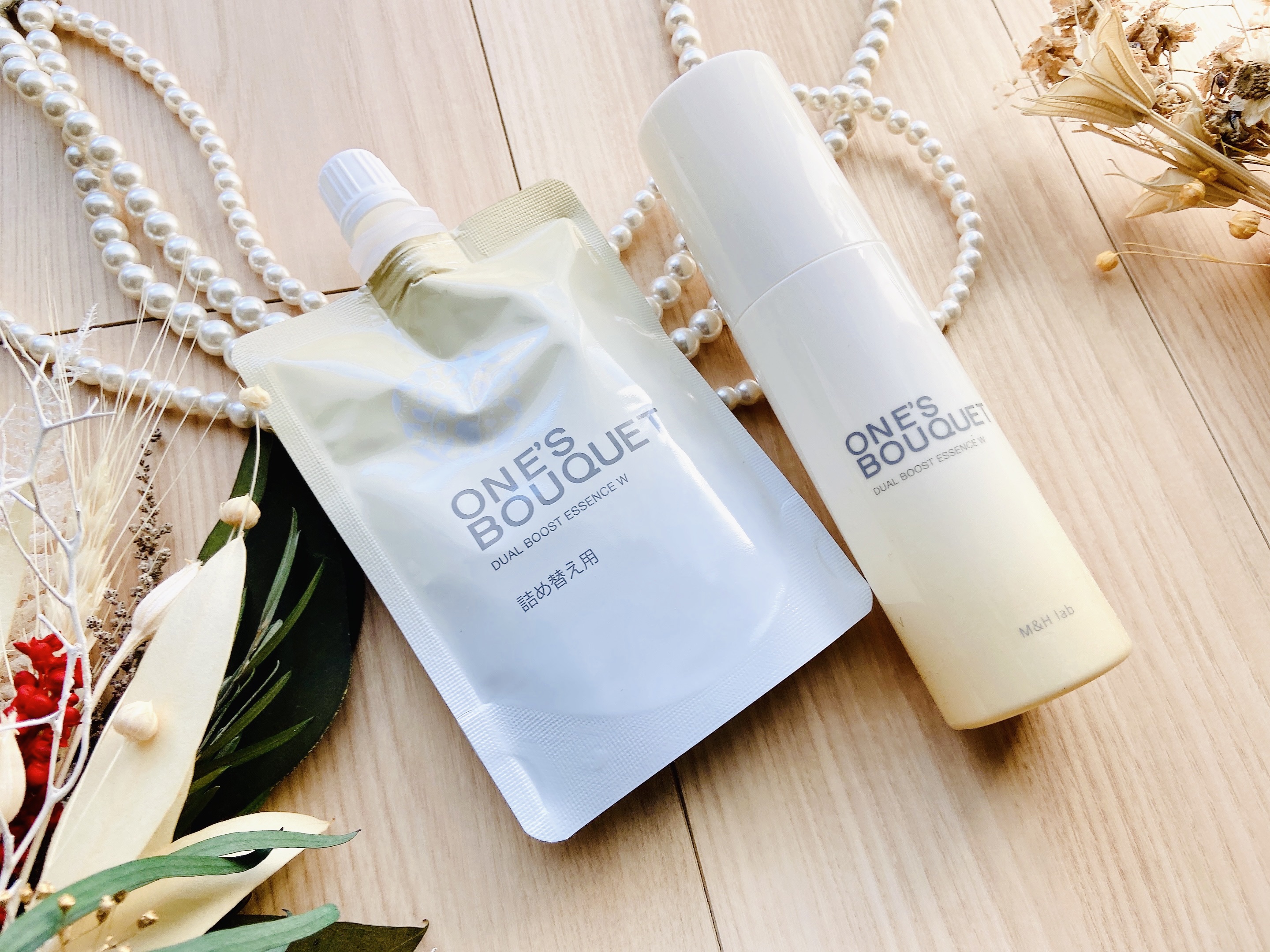 ONE’S BOUQUET（ワンズブーケ デュアルブーストエッセンス W）/M＆Hラボ/美容液を使ったクチコミ（3枚目）