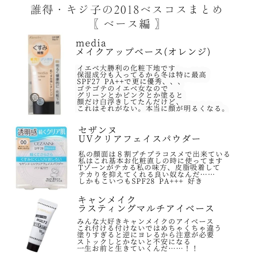 メイクアップベースS (オレンジ)/media/化粧下地を使ったクチコミ（1枚目）