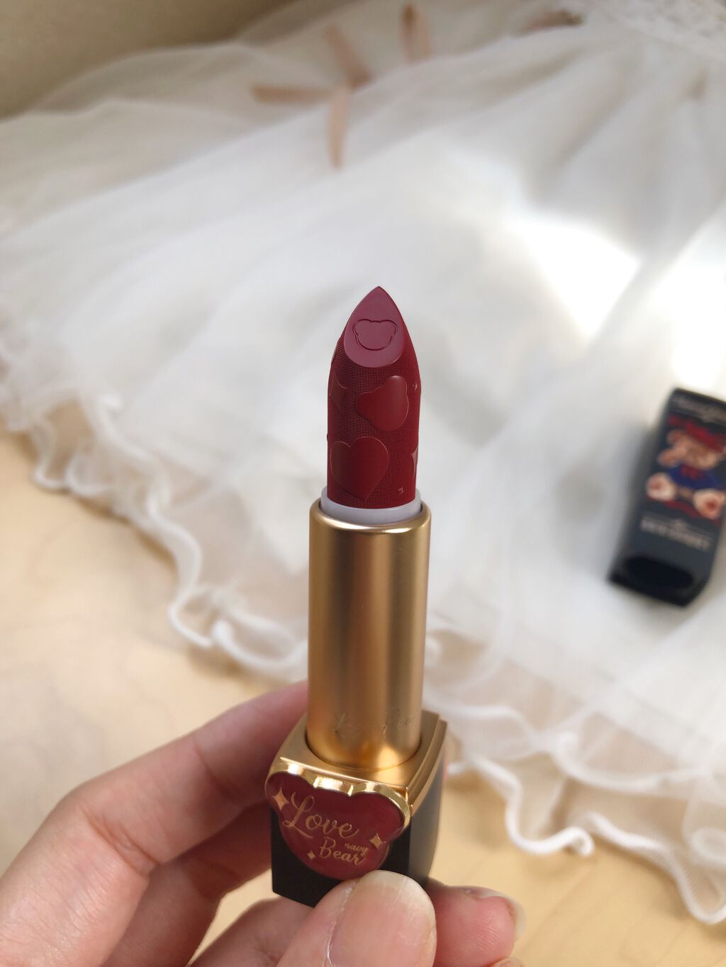 Love Bear マットリップスティック シルキーベア/FlowerKnows/口紅を使ったクチコミ（2枚目）