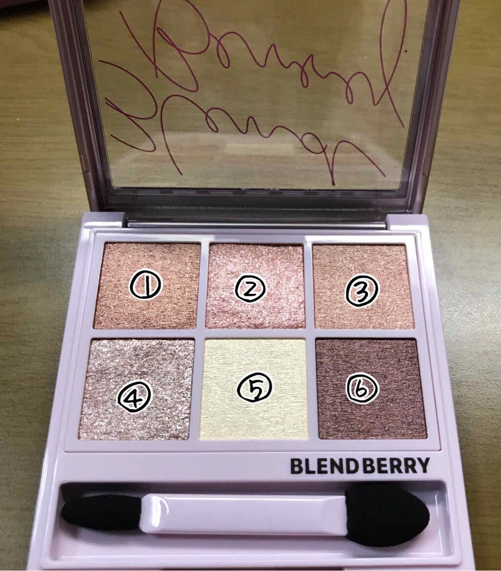 オーラクリエイション/BLEND BERRY/アイシャドウパレットを使ったクチコミ(4枚目)