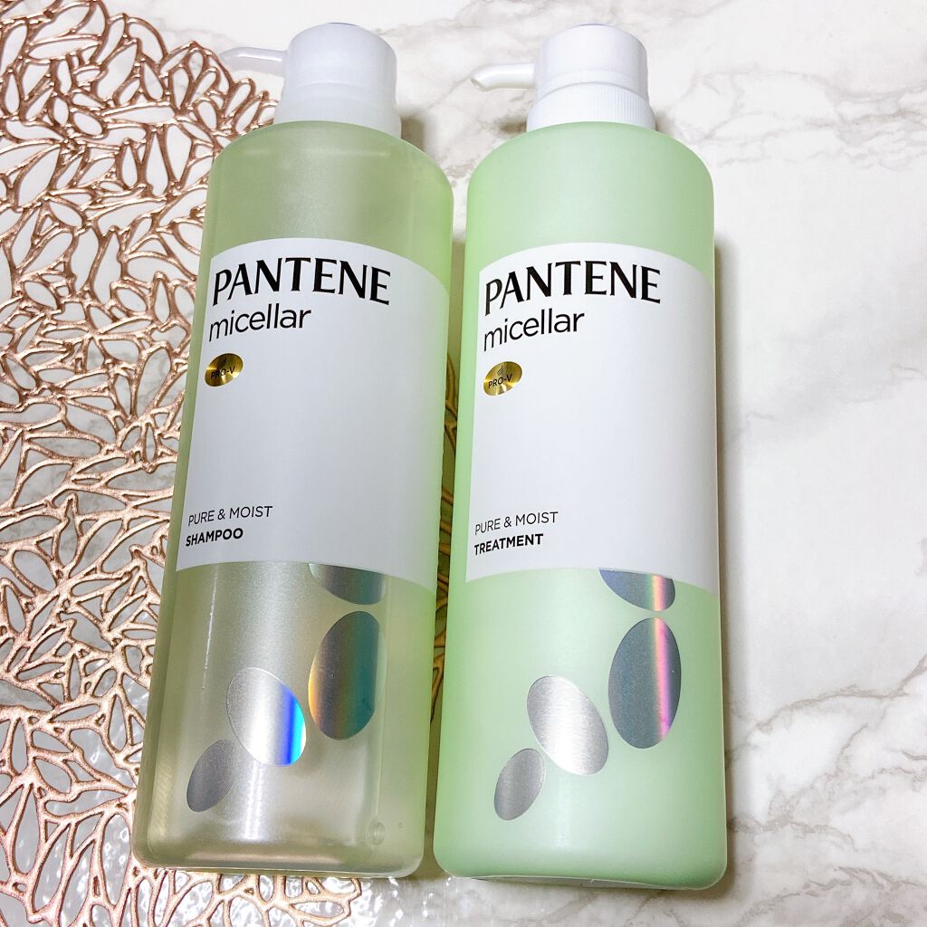 PRO-V ミセラー ピュア&モイスト ノンシリコンシャンプー/トリートメント/パンテーン/市販シャンプーを使ったクチコミ(1枚目)