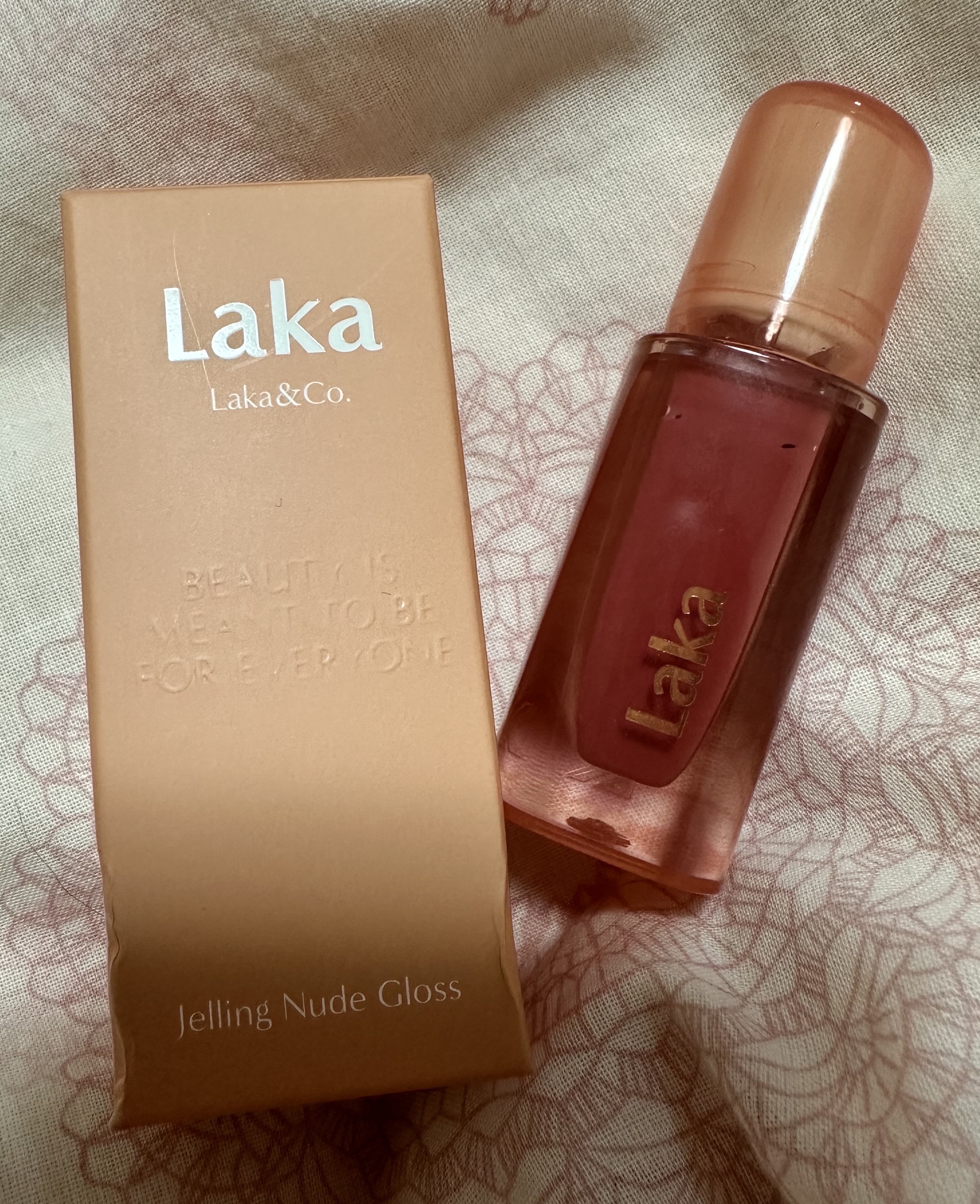 ジェリーイングヌードグロス/Laka/リップグロスを使ったクチコミ（1枚目）
