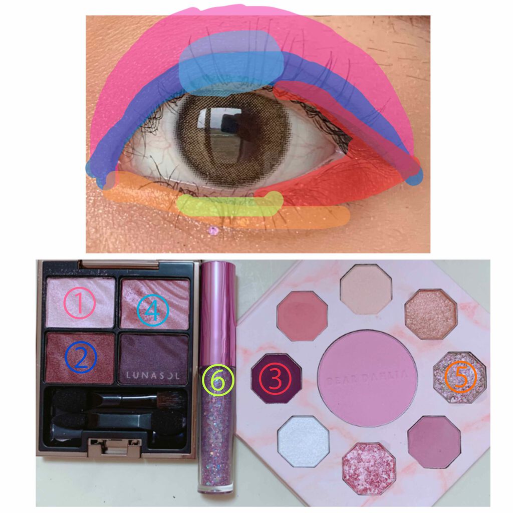 ベルベットフルアイズ/LUNASOL/アイシャドウパレットを使ったクチコミ(4枚目)