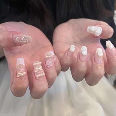 Iuna. Mizuki on LIPS 「.お持ち込みdesign参考に🩰🎀#nail#nailstag..」（1枚目）