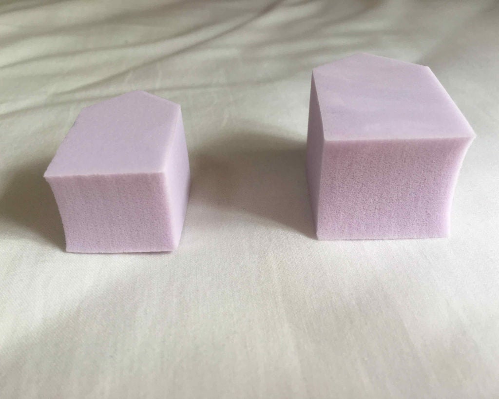 メイクアップスポンジ バリューパック ハウス型 14個/DAISO/パフ・スポンジを使ったクチコミ(3枚目)
