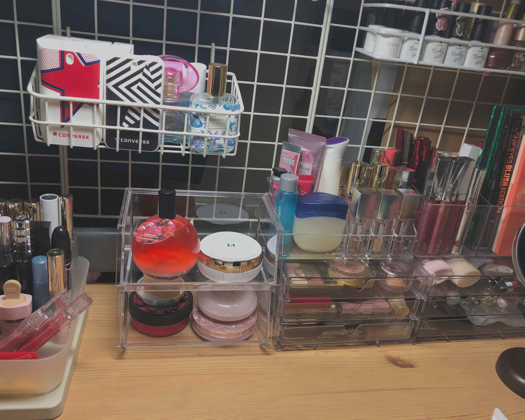 3段式クリアーケース/DAISO/その他化粧小物を使ったクチコミ（1枚目）