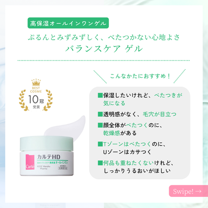 バランスケア ゲル/カルテHD/フェイスクリームを使ったクチコミ(4枚目)