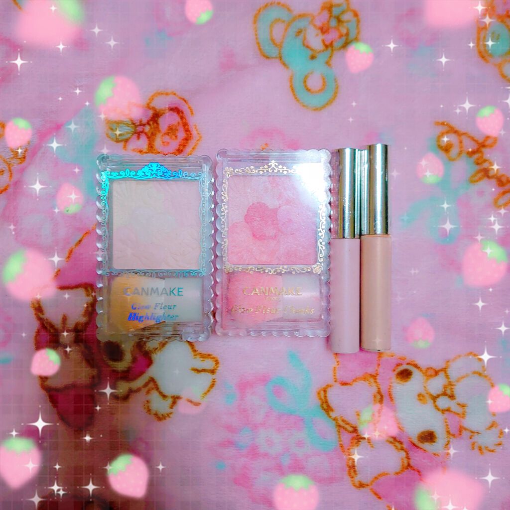 グロウフルールハイライター/キャンメイク/パウダーハイライトを使ったクチコミ（1枚目）