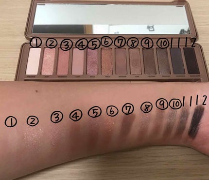 アーバンディケイ NAKED3 パレットのクチコミ「今回はアーバンディケイ のネイキッド3のスウォッチ&レビューをしていきたいと思います!!
.....」(2枚目)