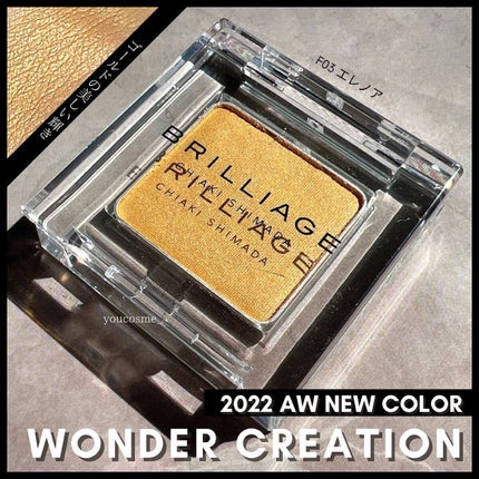 ワンダークリエイション /ブリリアージュ/単色アイシャドウを使ったクチコミ(1枚目)