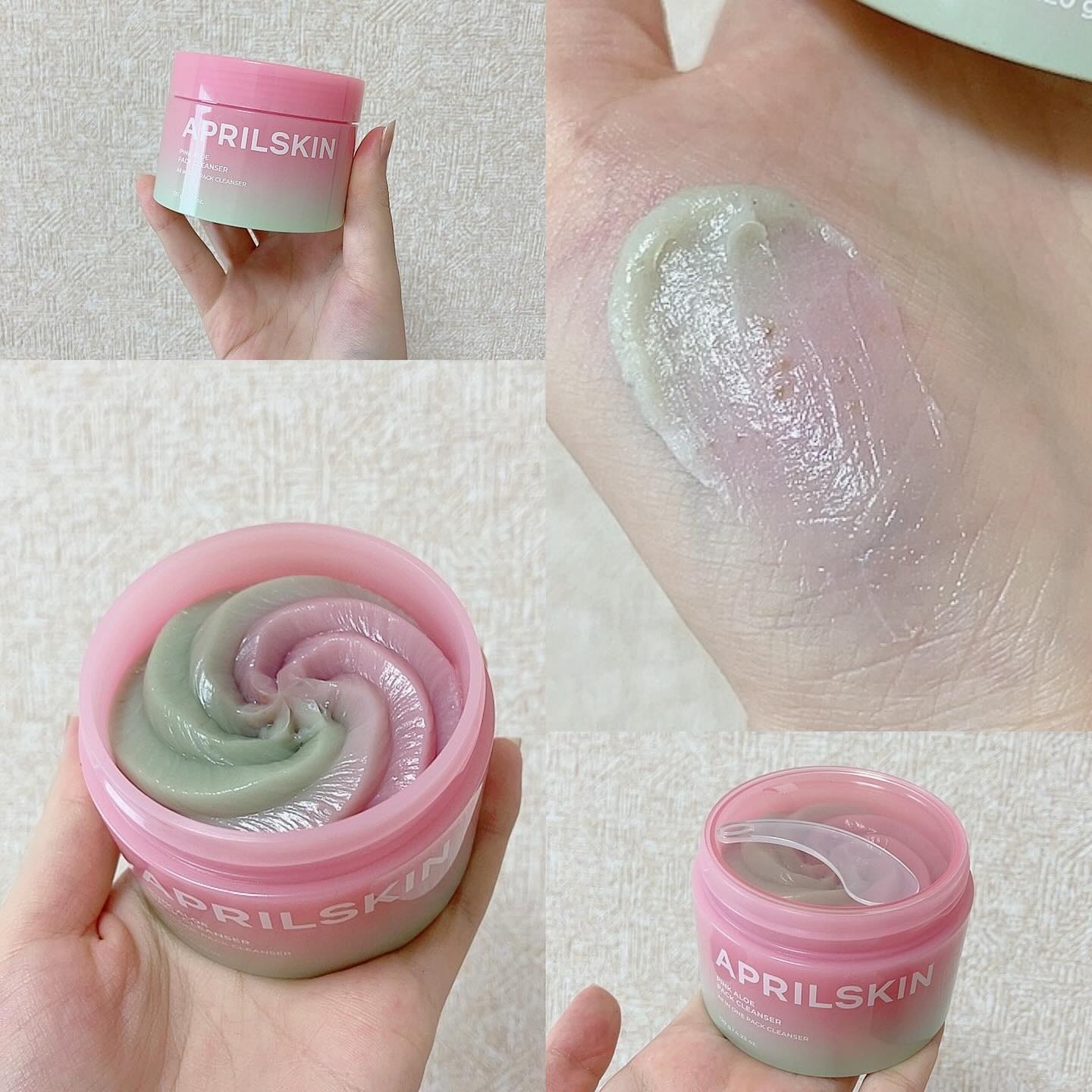 ピンクアロエメレンゲクレンザー/APRILSKIN/その他洗顔料を使ったクチコミ（2枚目）