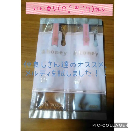 &honey Melty モイストリペア シャンプー1.0/モイストリペア ヘアトリートメント2.0/&honey/市販シャンプーを使ったクチコミ(1枚目)