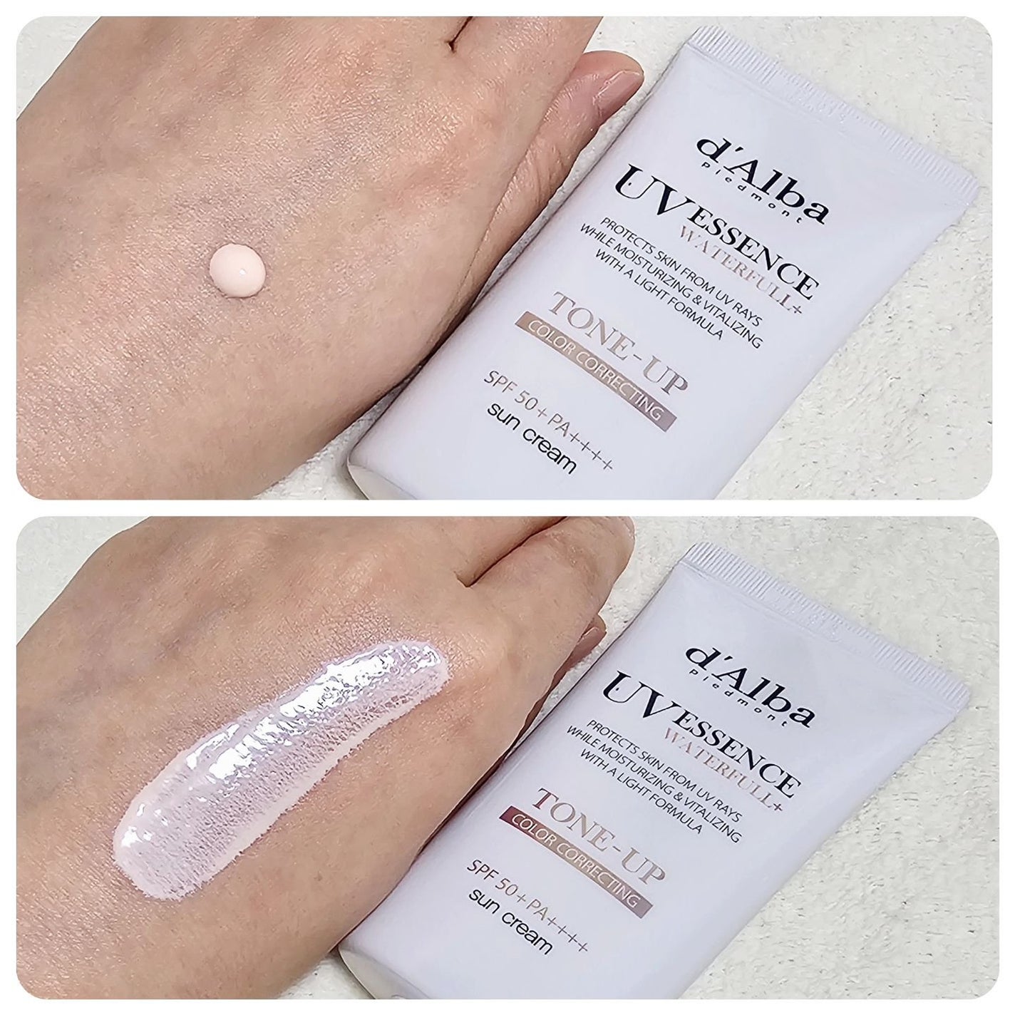 ウォータフルトーンアップサンクリーム/ダルバ/日焼け止めクリームを使ったクチコミ(2枚目)