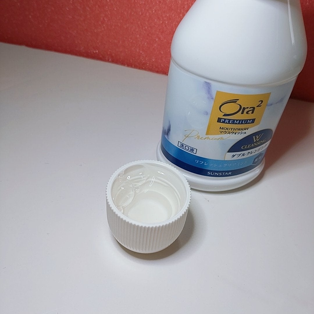 オーラツープレミアム マウスウォッシュ ダブルクレンジング リフレッシュクリアミント/オーラツー/マウスウォッシュ・スプレーを使ったクチコミ(4枚目)
