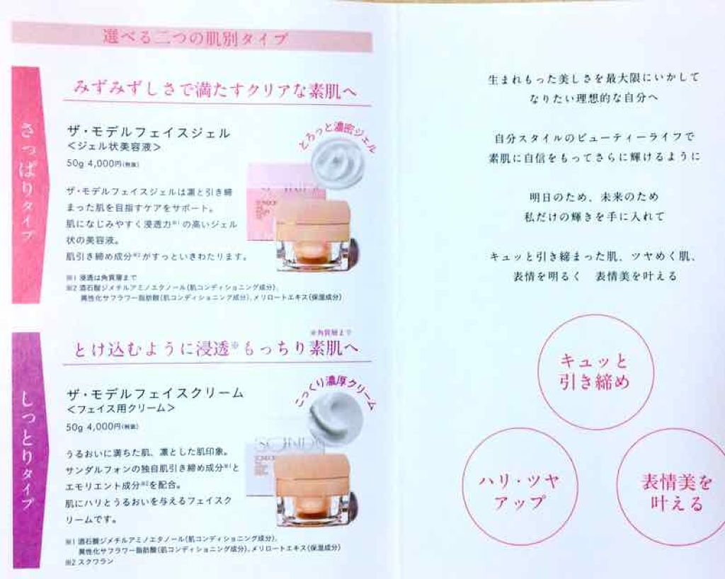 ザ・モデルフェイスジェル/SANDALPHON/フェイスクリームを使ったクチコミ(3枚目)