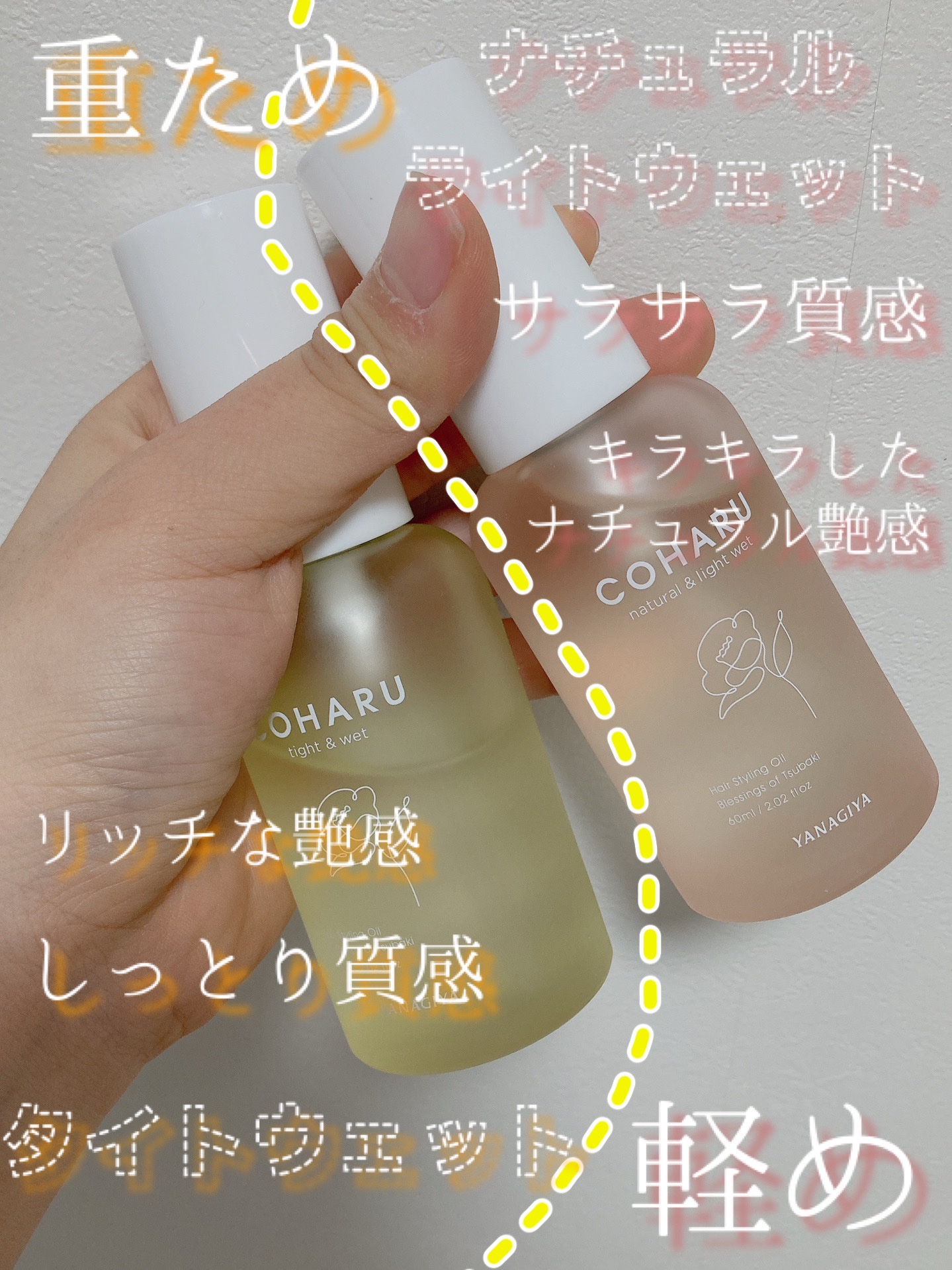 スタイリングオイル<ナチュラル＆ライトウェット>/COHARU/ヘアオイルを使ったクチコミ（2枚目）