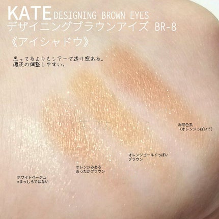 デザイニングブラウンアイズ/KATE/アイシャドウパレットを使ったクチコミ(4枚目)