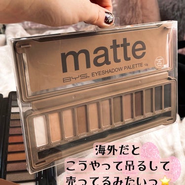 BYS MATTE EYESHADOW PALETTE/BYS/パウダーアイシャドウを使ったクチコミ（3枚目）