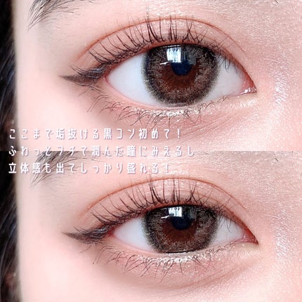 ramurie ラムリエ ウルフルブラック/ramurie/ワンデー(1DAY)カラコンを使ったクチコミ(3枚目)
