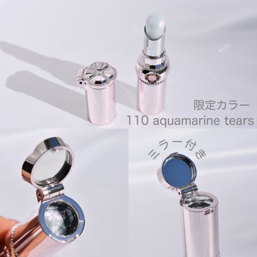 ジルスチュアート リップグロウ セラムバーム 110 aquamarine tears(限定)/JILL STUART/リップケア・リップクリームを使ったクチコミ（2枚目）