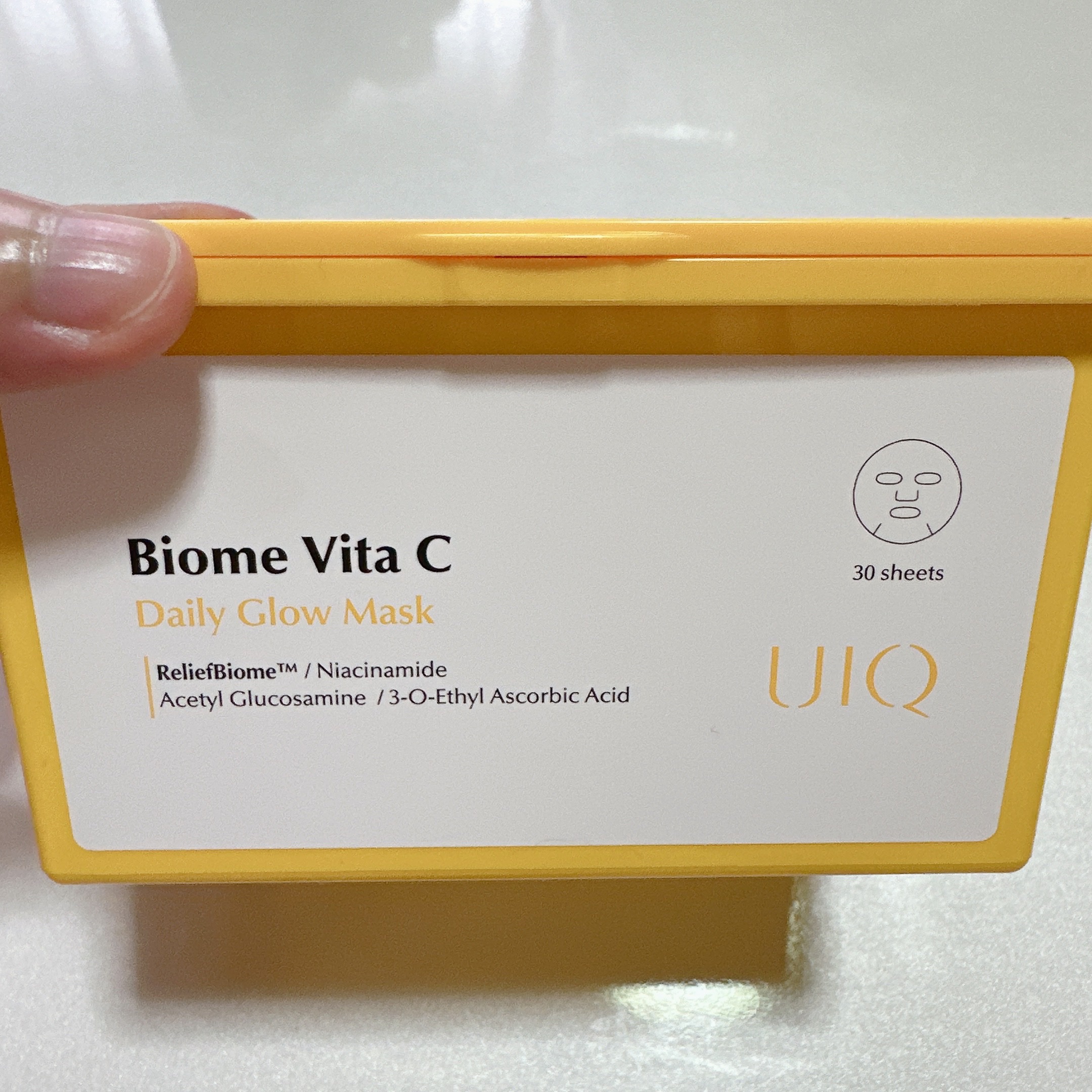 バイオームビタCグローデイリーシートマスク/UIQ/シートマスク・パックを使ったクチコミ（2枚目）