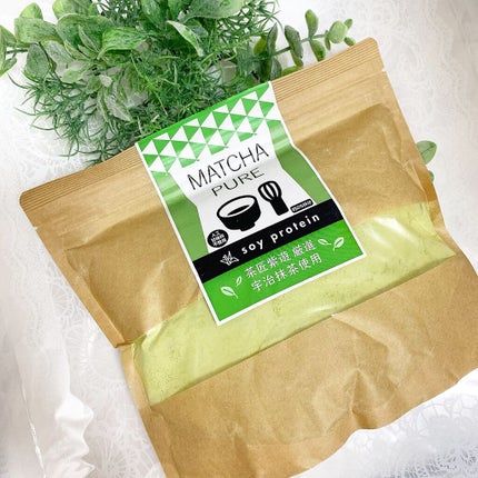 MATCHA PURE(プロテインパウダー)/ピュアパートナー/ソイプロテインを使ったクチコミ(2枚目)