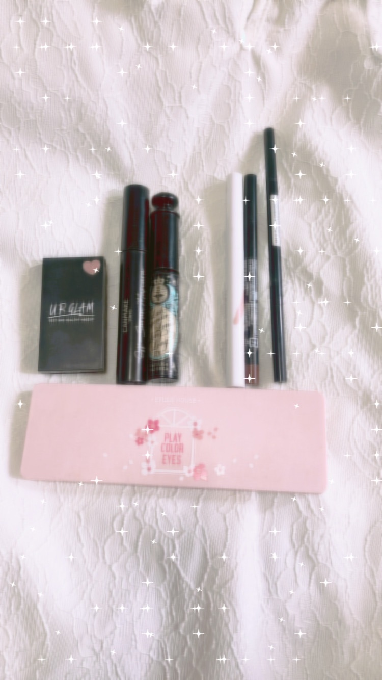 キャンドゥ STペンシルアイライナーのクチコミ「今日のメイクです！

ブルベ冬だけどコーラルメイクしてみました！！

色のトーンを合わせればパ.....」（2枚目）