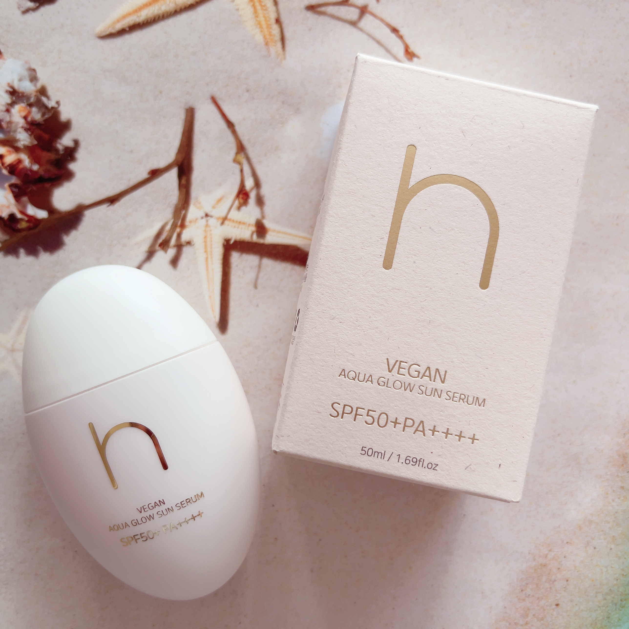 ヴィーガンアクアグロウサンセラム/HAMEL/日焼け止めローションを使ったクチコミ（1枚目）