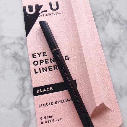 EYE OPENING LINER/UZU BY FLOWFUSHI/リキッドアイライナーを使ったクチコミ(1枚目)