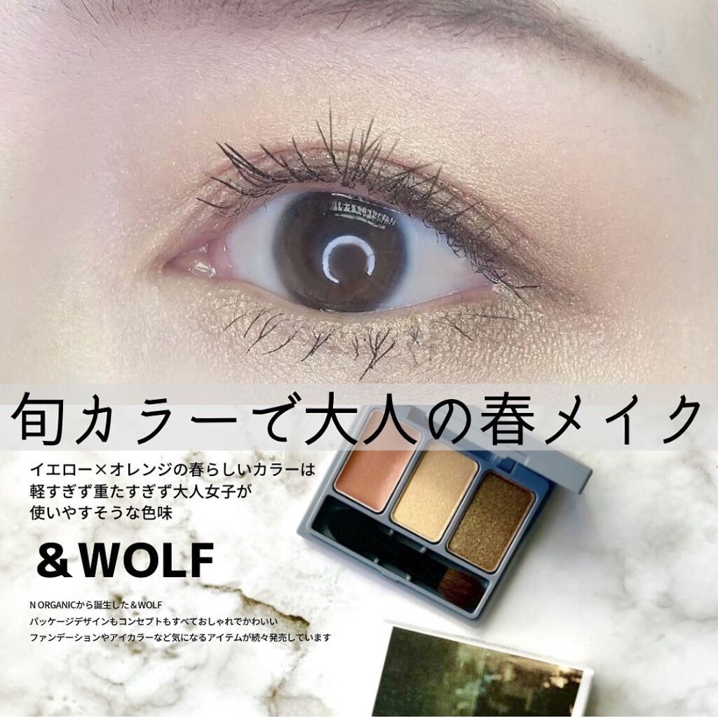 スリーサムデザイニングアイカラー utopia/& WOLF/アイシャドウパレットを使ったクチコミ（1枚目）