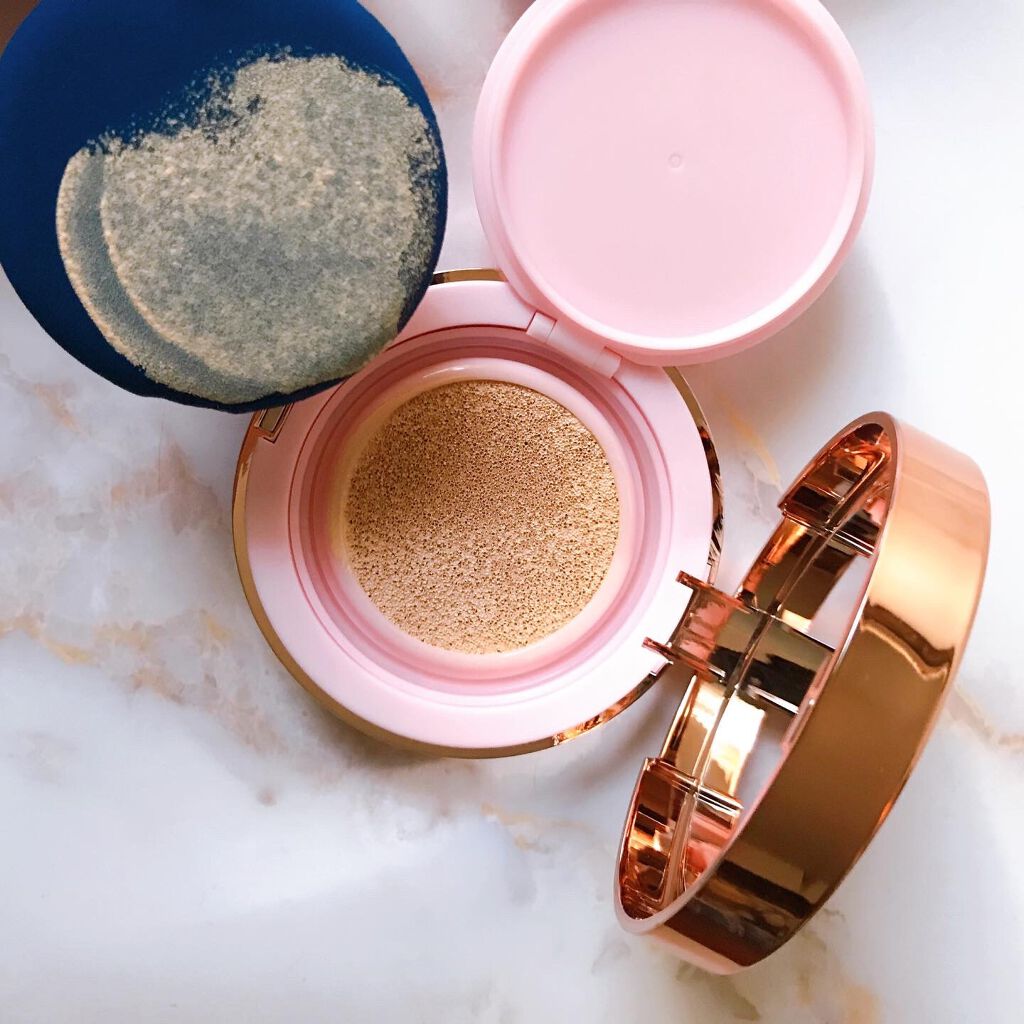 ピンクティーツリーカバークッション/APLIN/クッションファンデーションを使ったクチコミ（3枚目）