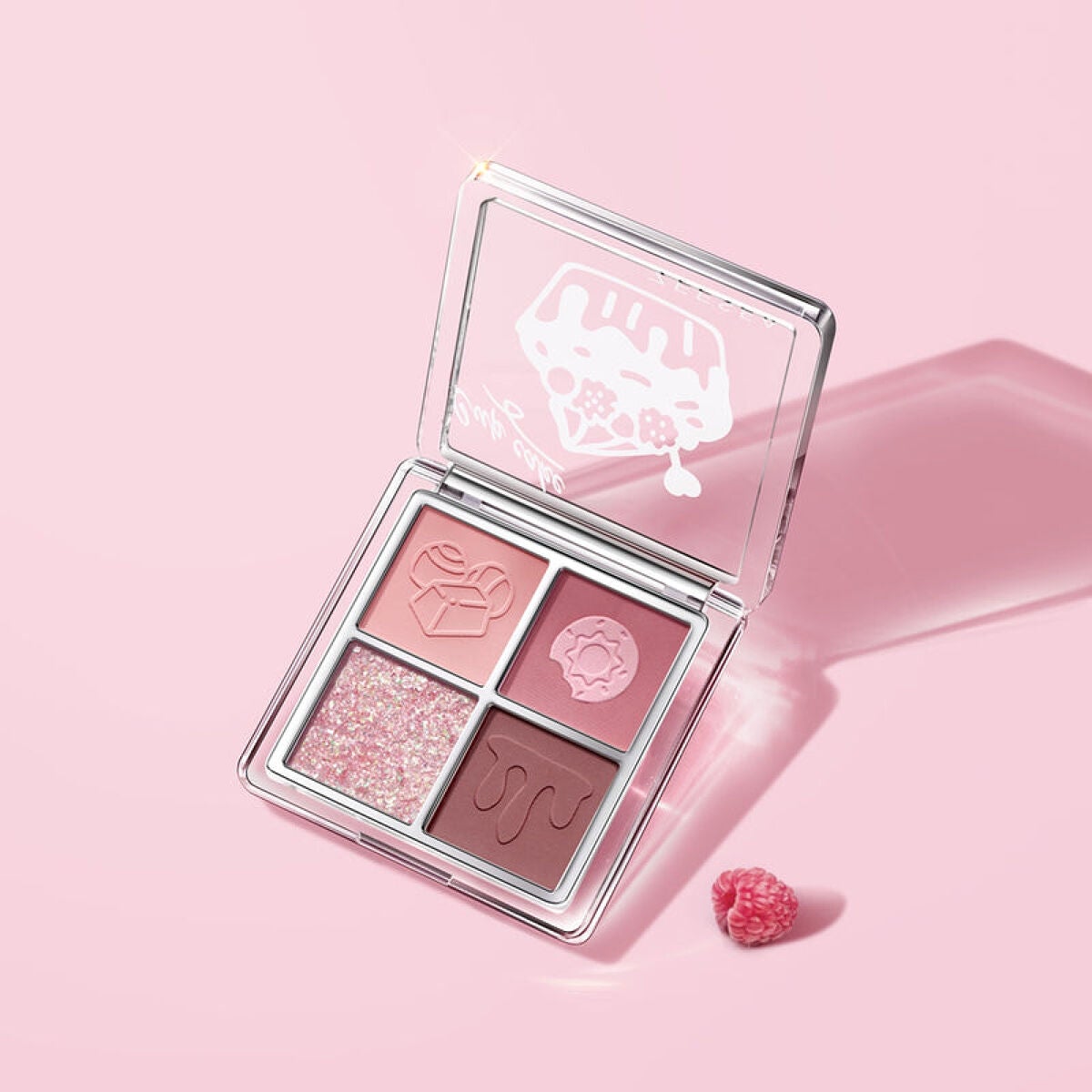 ZEESEAデザートコレクション4カラーアイシャドウパレット #02苺ケーキ