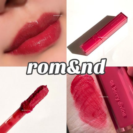 デュイフルウォーターティント 08 ベリーディヴァイン/rom&nd/リップティントを使ったクチコミ(1枚目)