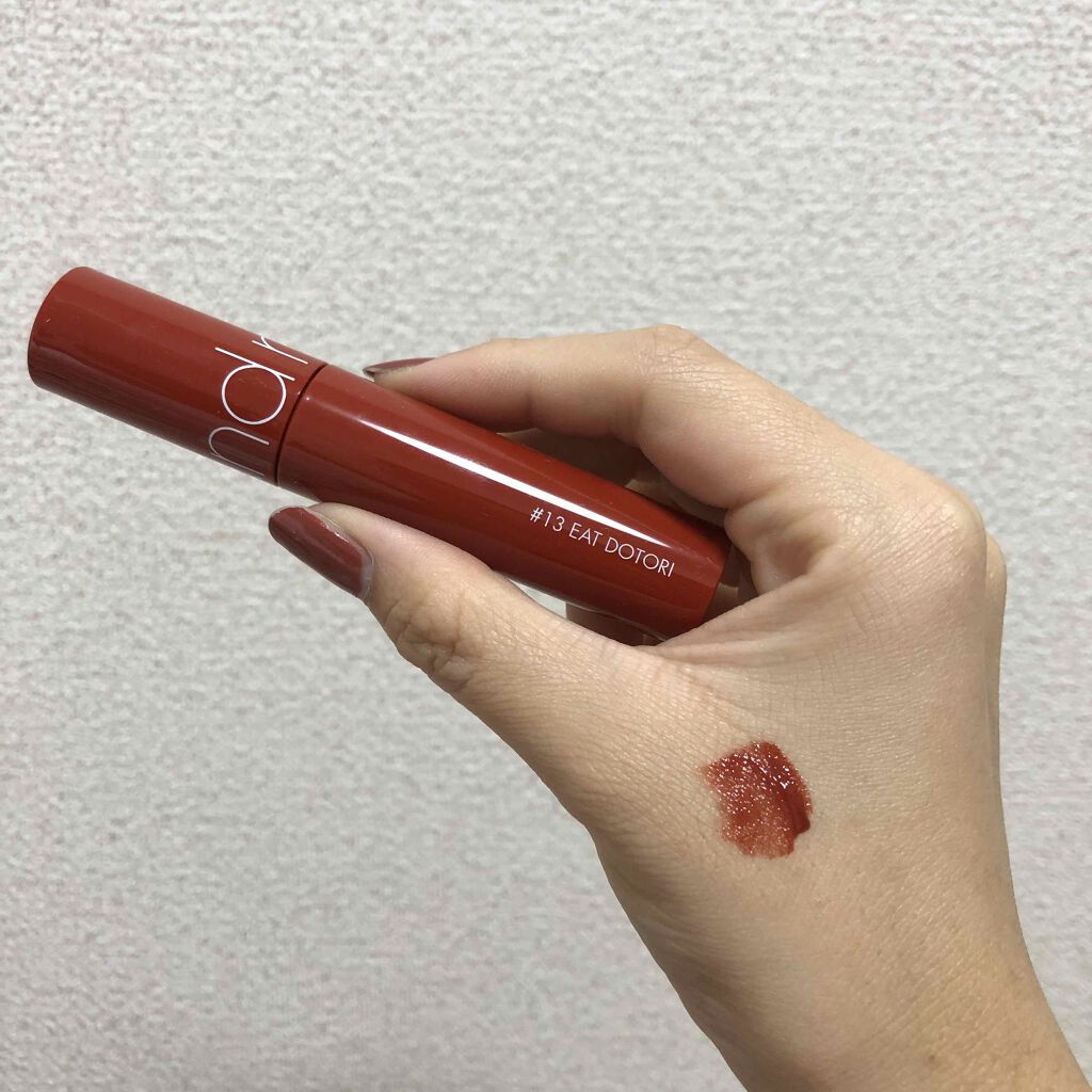 ジューシーラスティングティント/rom&nd/リップティントを使ったクチコミ（2枚目）