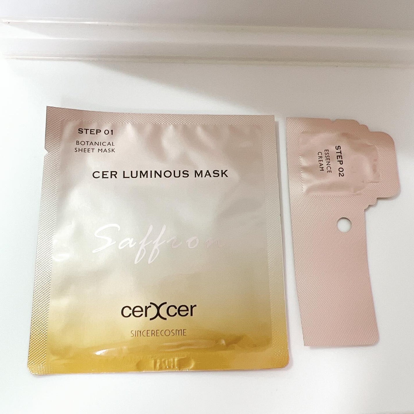 ルミナスマスク (ケアクリーム付き) /cerXcer/シートマスク・パックを使ったクチコミ(3枚目)