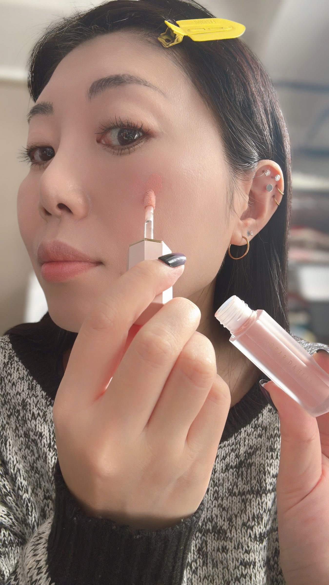 ペタルドロップリキッドブラッシャー/DEAR DAHLIA/リキッドチークを使ったクチコミ(4枚目)