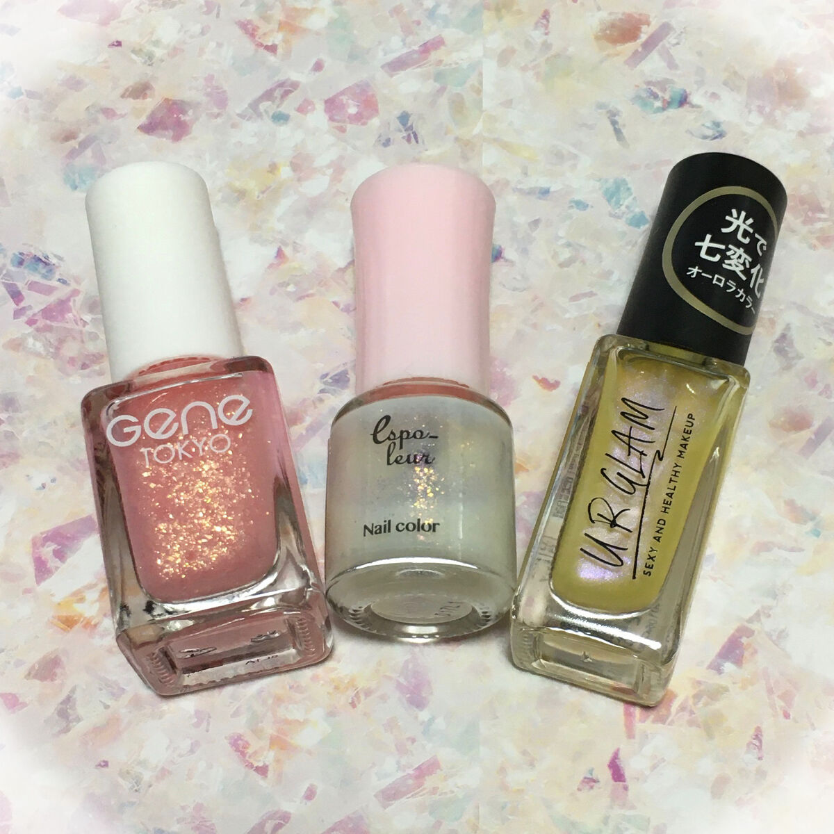 UR GLAM　COLOR NAIL SELECTION YL2＜オーロラカラー＞/U R GLAM/マニキュアを使ったクチコミ（1枚目）