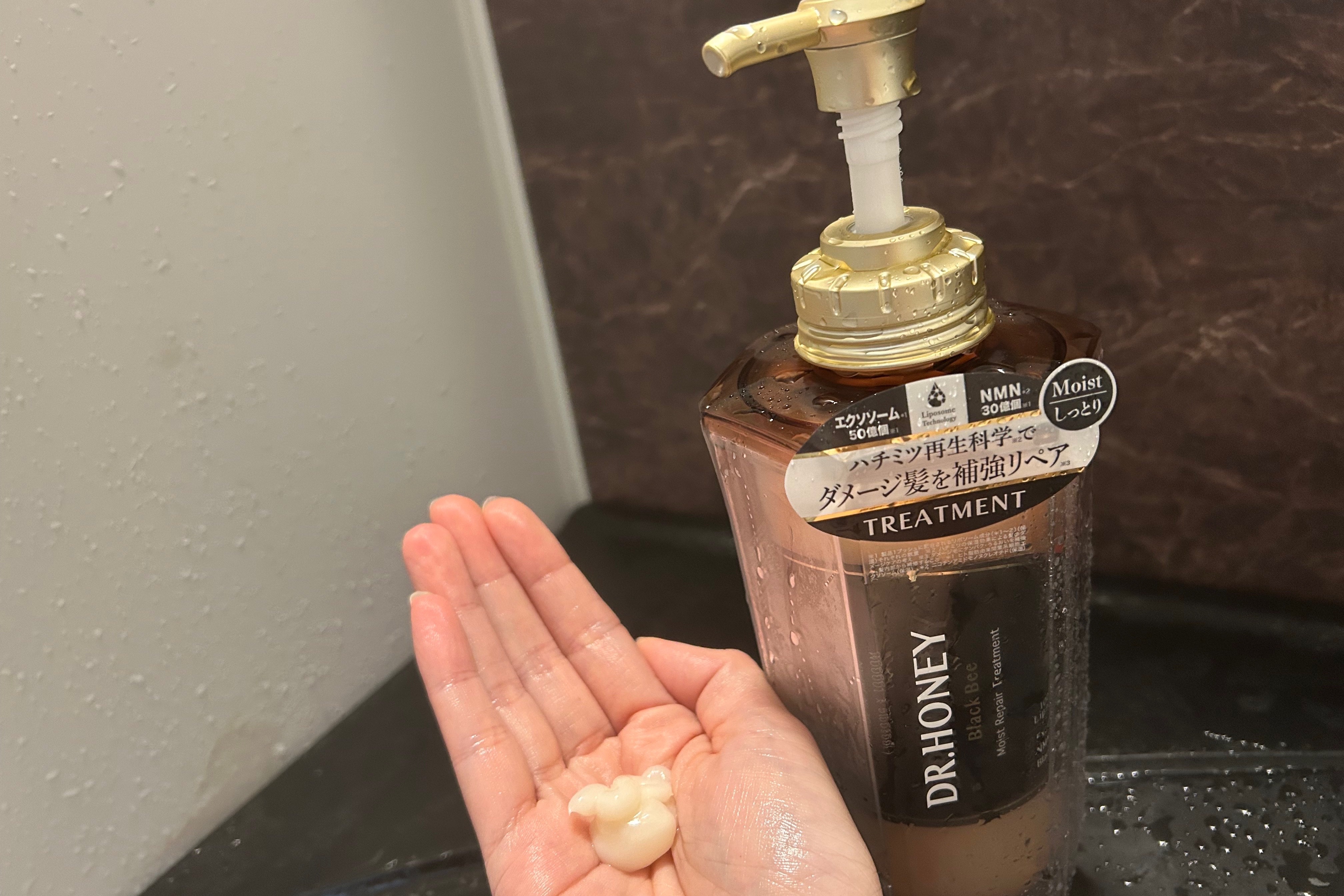 DRハニー ブラックビー モイスト リペア シャンプー/ヘアトリートメント/DR.HONEY/市販シャンプーを使ったクチコミ（3枚目）