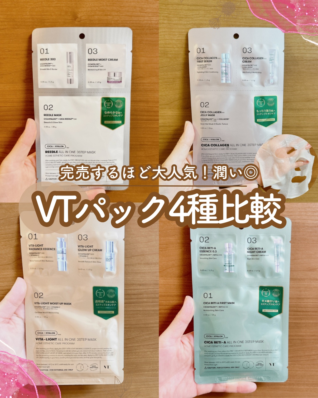 シカコラーゲンオールインワン３ステップマスク/VT/シートマスク・パックを使ったクチコミ（1枚目）