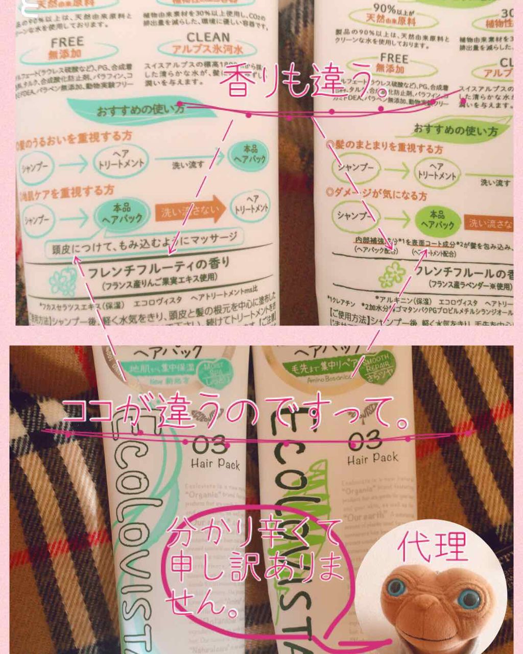 ヘアパック/ECOLOVISTA（エコロヴィスタ）/ヘアマスク・ヘアパックを使ったクチコミ（2枚目）