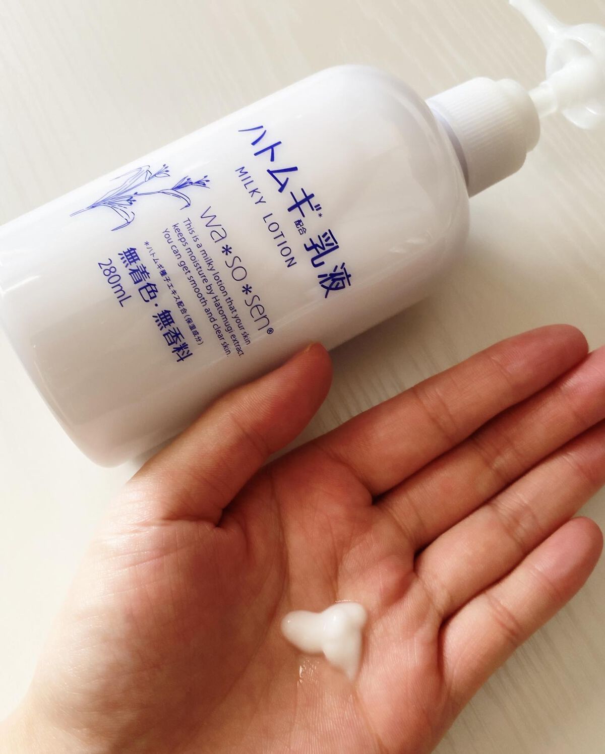 wa*so*sen ハトムギ乳液のクチコミ「＊＊＊
【wa＊so＊sen　ハトムギ乳液】
.
9種類の保湿成分(3種類のヒアルロン酸、3種.....」（2枚目）