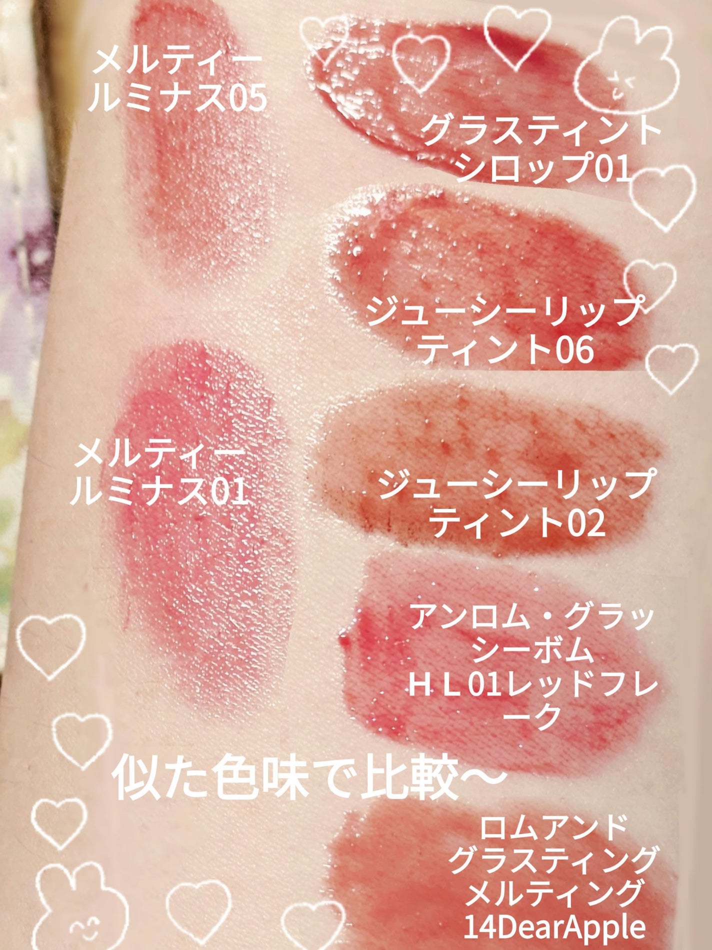 グラスティントシロップ/キャンメイク/リップティントを使ったクチコミ(6枚目)