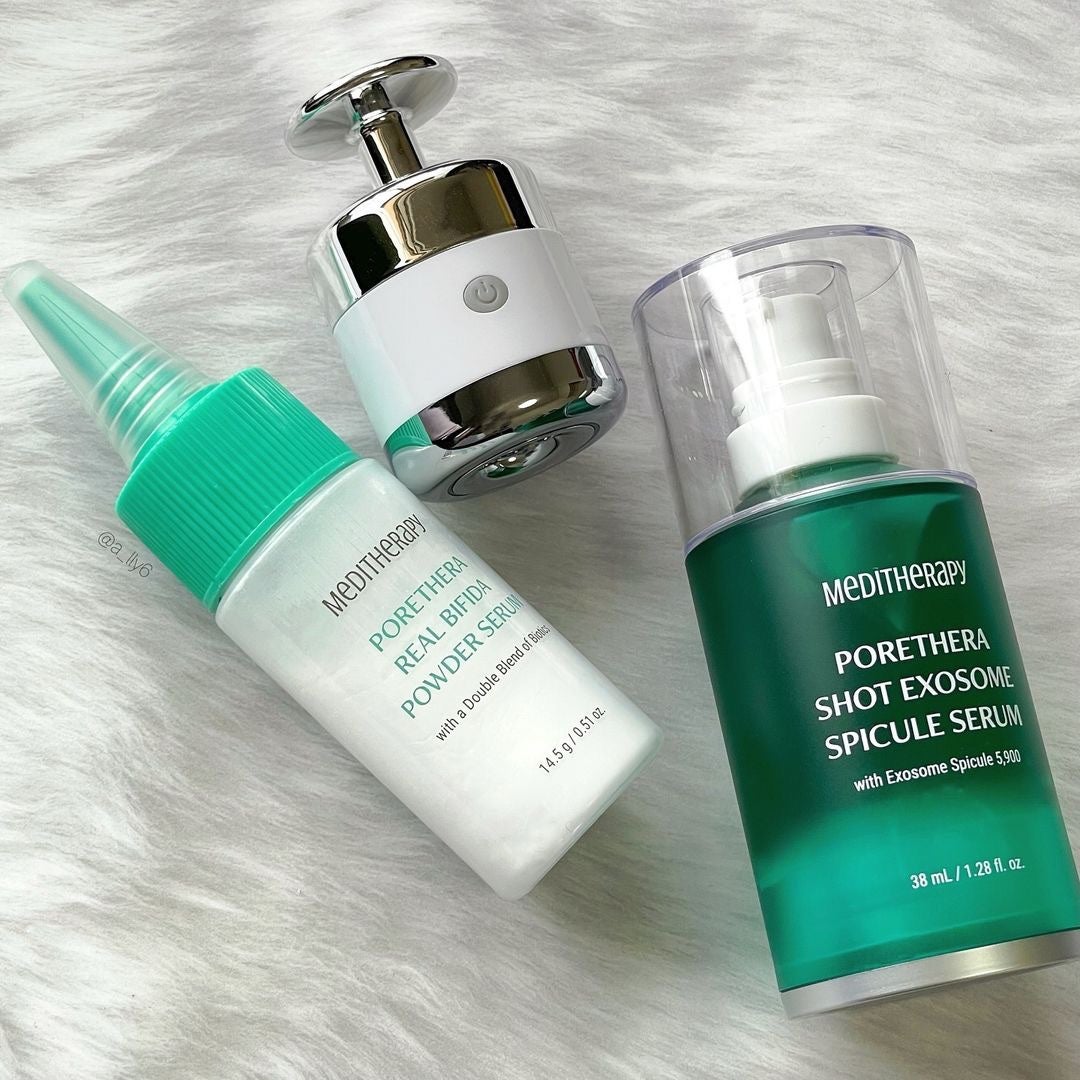 ポアセラリアルビフィダパウダーセラム/MEDITHERAPY/美容液を使ったクチコミ(5枚目)