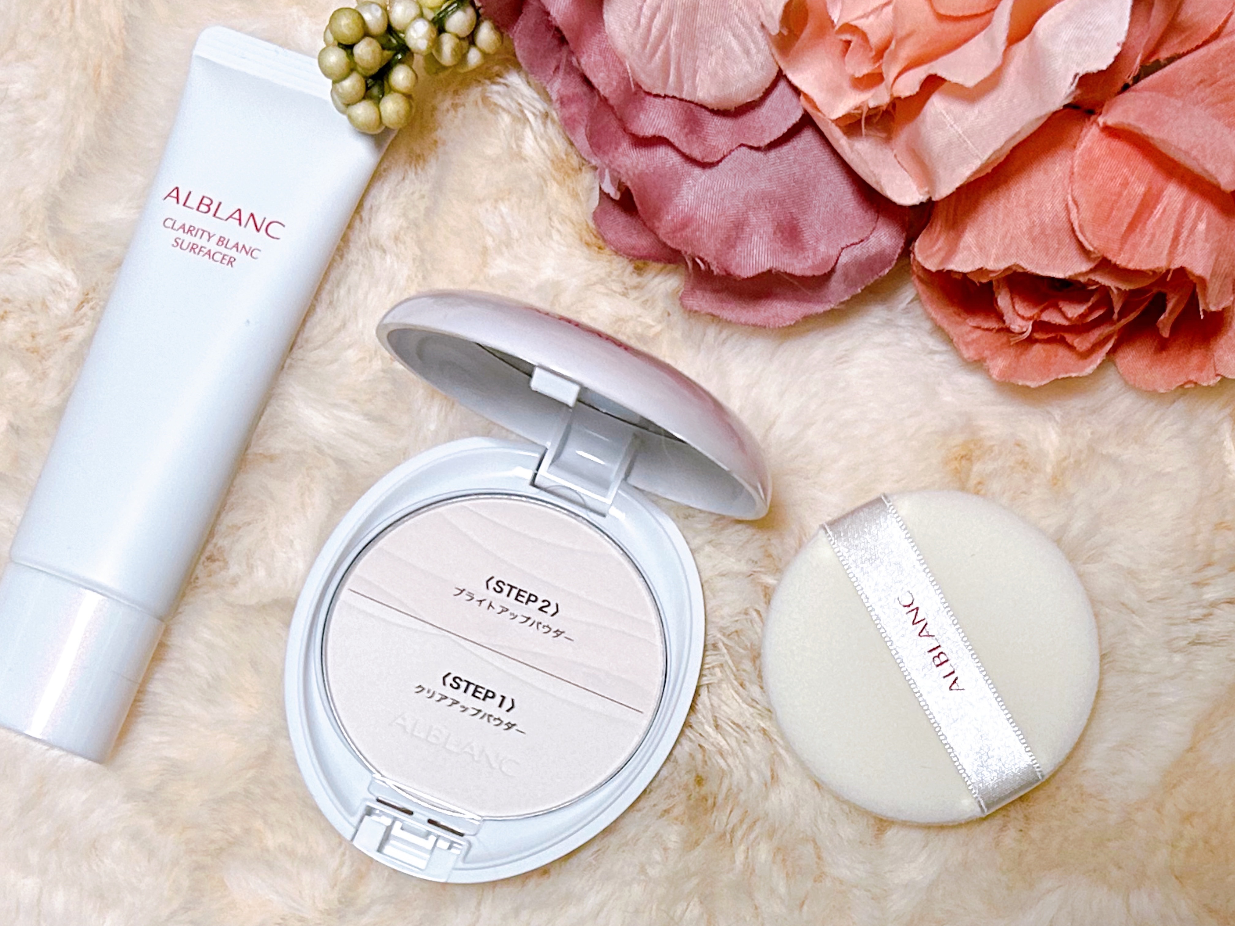 クラリティブラン フィニッシャー（ライトピンク）/ALBLANC/プレストパウダーを使ったクチコミ（2枚目）