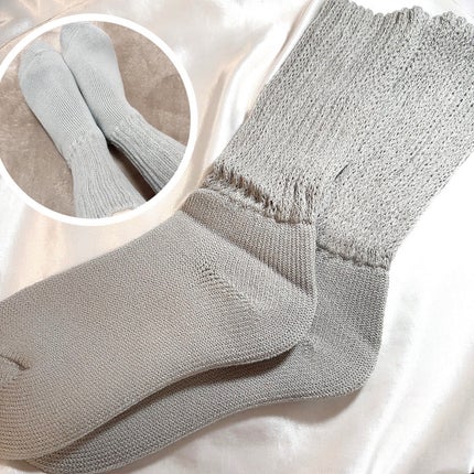 起毛であったかルームソックス ミドル丈/&ONDO/暖かい靴下を使ったクチコミ(1枚目)