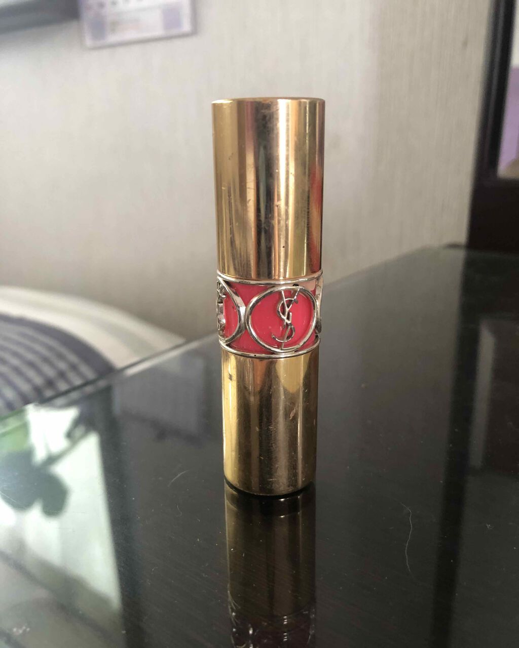 ルージュ ヴォリュプテ シャイン/YVES SAINT LAURENT BEAUTE/口紅を使ったクチコミ(1枚目)